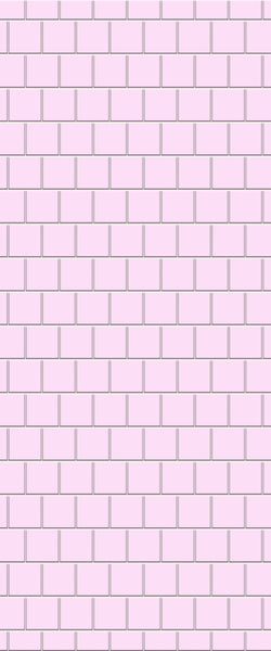 Pink Large Square's Tile Acrylic Shower Wall Panel 2440mm x 1220mm ( 3mm Thick) - CladdTech