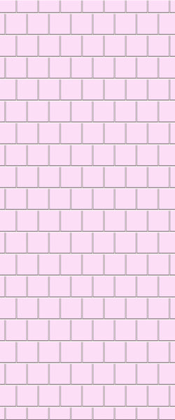 Pink Large Square's Tile Acrylic Shower Wall Panel 2440mm x 1220mm ( 3mm Thick) - CladdTech