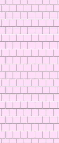 Pink Large Square's Tile Acrylic Shower Wall Panel 2440mm x 1220mm ( 3mm Thick) - CladdTech