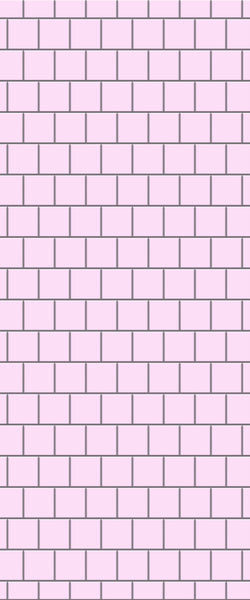 Pink Large Square's Tile Acrylic Shower Wall Panel 2440mm x 1220mm ( 3mm Thick) - CladdTech
