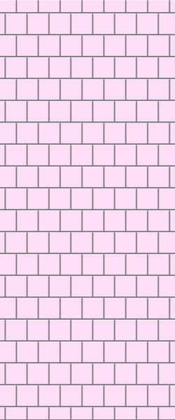 Pink Large Square's Tile Acrylic Shower Wall Panel 2440mm x 1220mm ( 3mm Thick) - CladdTech