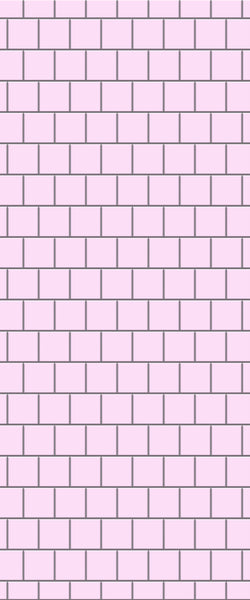 Pink Large Square's Tile Acrylic Shower Wall Panel 2440mm x 1220mm ( 3mm Thick) - CladdTech