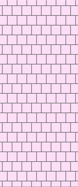 Pink Large Square's Tile Acrylic Shower Wall Panel 2440mm x 1220mm ( 3mm Thick) - CladdTech