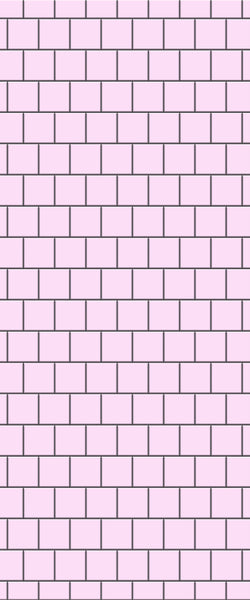 Pink Large Square's Tile Acrylic Shower Wall Panel 2440mm x 1220mm ( 3mm Thick) - CladdTech