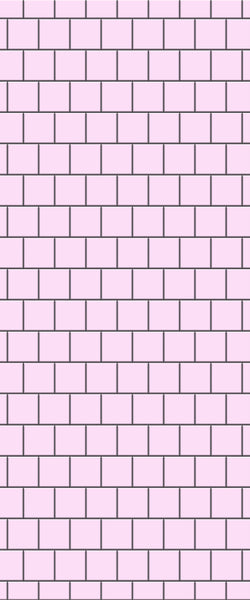 Pink Large Square's Tile Acrylic Shower Wall Panel 2440mm x 1220mm ( 3mm Thick) - CladdTech