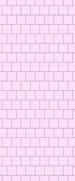 Pink Large Square's Tile Acrylic Shower Wall Panel 2440mm x 1220mm ( 3mm Thick) - CladdTech