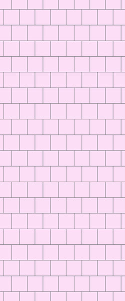 Pink Large Square's Tile Acrylic Shower Wall Panel 2440mm x 1220mm ( 3mm Thick) - CladdTech