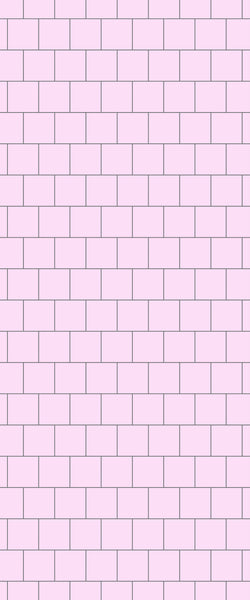 Pink Large Square's Tile Acrylic Shower Wall Panel 2440mm x 1220mm ( 3mm Thick) - CladdTech