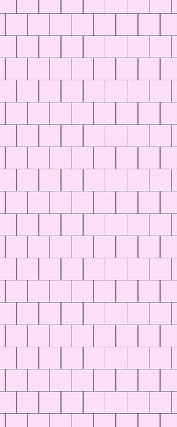 Pink Large Square's Tile Acrylic Shower Wall Panel 2440mm x 1220mm ( 3mm Thick) - CladdTech