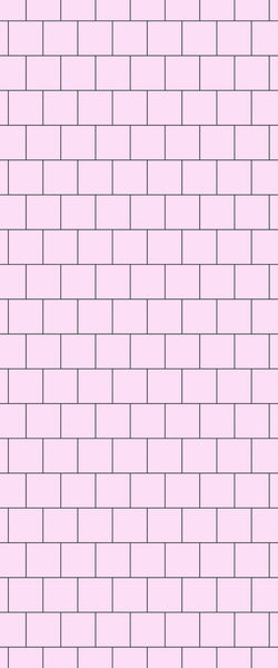 Pink Large Square's Tile Acrylic Shower Wall Panel 2440mm x 1220mm ( 3mm Thick) - CladdTech