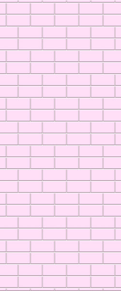 Pink Brickbond Tile Acrylic Shower Wall Panel 2440mm x 1220mm ( 3mm Thick) - CladdTech