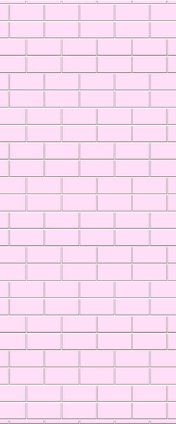 Pink Brickbond Tile Acrylic Shower Wall Panel 2440mm x 1220mm ( 3mm Thick) - CladdTech