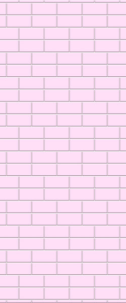 Pink Brickbond Tile Acrylic Shower Wall Panel 2440mm x 1220mm ( 3mm Thick) - CladdTech