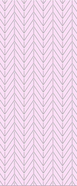 Pink Chevron Tile Acrylic Shower Wall Panel 2440mm x 1220mm ( 3mm Thick) - CladdTech