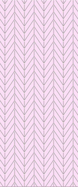 Pink Chevron Tile Acrylic Shower Wall Panel 2440mm x 1220mm ( 3mm Thick) - CladdTech