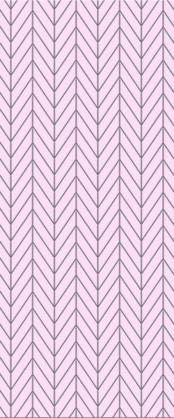 Pink Chevron Tile Acrylic Shower Wall Panel 2440mm x 1220mm ( 3mm Thick) - CladdTech