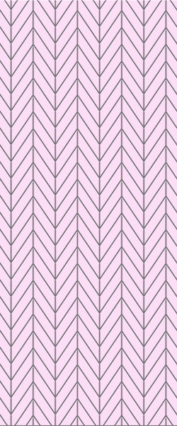 Pink Chevron Tile Acrylic Shower Wall Panel 2440mm x 1220mm ( 3mm Thick) - CladdTech