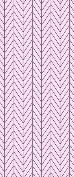 Pink Chevron Tile Acrylic Shower Wall Panel 2440mm x 1220mm ( 3mm Thick) - CladdTech