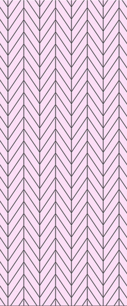 Pink Chevron Tile Acrylic Shower Wall Panel 2440mm x 1220mm ( 3mm Thick) - CladdTech