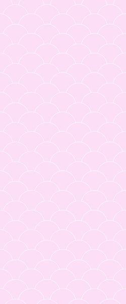 Pink Fishscales Tile Acrylic Shower Panel 2440mm x 1220mm (3mm Thick) - CladdTech