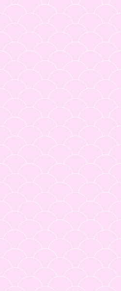 Pink Fishscales Tile Acrylic Shower Panel 2440mm x 1220mm (3mm Thick) - CladdTech