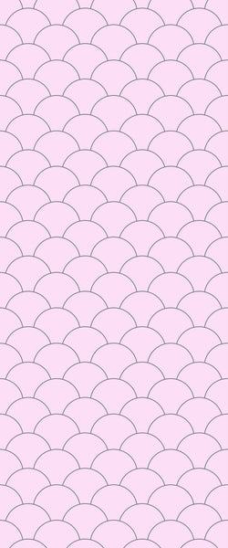 Pink Fishscales Tile Acrylic Shower Panel 2440mm x 1220mm (3mm Thick) - CladdTech