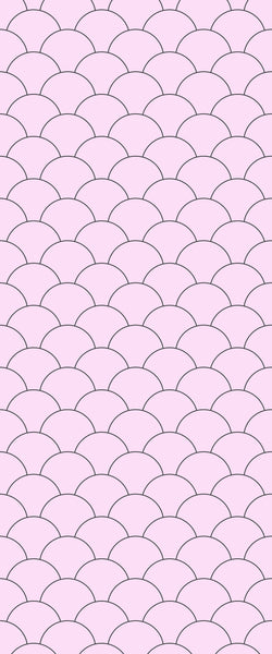 Pink Fishscales Tile Acrylic Shower Panel 2440mm x 1220mm (3mm Thick) - CladdTech