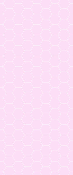 Pink Hexagon Tile Acrylic Wall Panel 2440mm x 1220mm (3mm Thick) - CladdTech