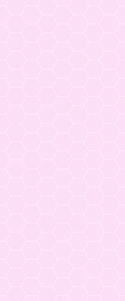 Pink Hexagon Tile Acrylic Wall Panel 2440mm x 1220mm (3mm Thick) - CladdTech
