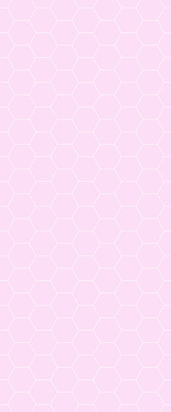 Pink Hexagon Tile Acrylic Wall Panel 2440mm x 1220mm (3mm Thick) - CladdTech