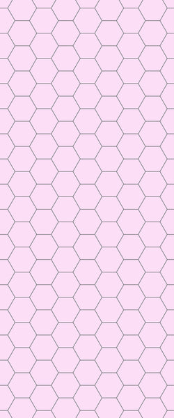 Pink Hexagon Tile Acrylic Wall Panel 2440mm x 1220mm (3mm Thick) - CladdTech