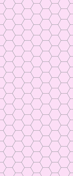 Pink Hexagon Tile Acrylic Wall Panel 2440mm x 1220mm (3mm Thick) - CladdTech