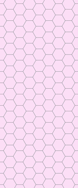 Pink Hexagon Tile Acrylic Wall Panel 2440mm x 1220mm (3mm Thick) - CladdTech