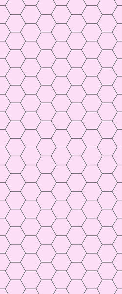 Pink Hexagon Tile Acrylic Wall Panel 2440mm x 1220mm (3mm Thick) - CladdTech
