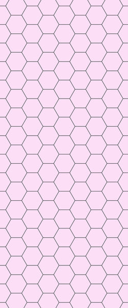 Pink Hexagon Tile Acrylic Wall Panel 2440mm x 1220mm (3mm Thick) - CladdTech