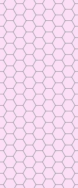 Pink Hexagon Tile Acrylic Wall Panel 2440mm x 1220mm (3mm Thick) - CladdTech