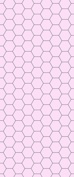 Pink Hexagon Tile Acrylic Wall Panel 2440mm x 1220mm (3mm Thick) - CladdTech