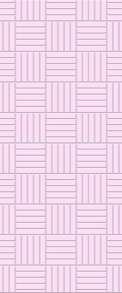 Pink Mosaic Tile Acrylic Shower Wall Panel 2440mm x 1220mm ( 3mm Thick) - CladdTech
