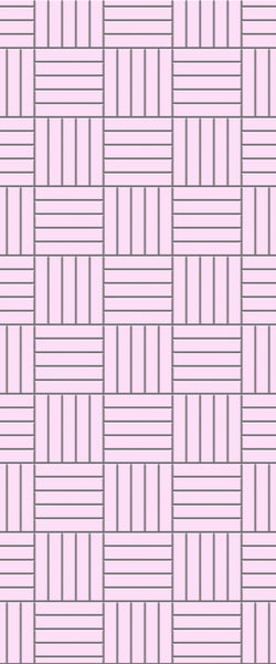 Pink Mosaic Tile Acrylic Shower Wall Panel 2440mm x 1220mm ( 3mm Thick) - CladdTech