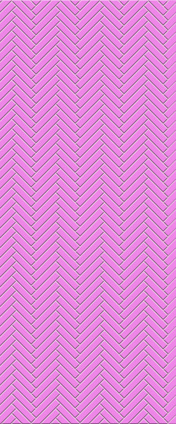 Pink Single Herringbone Tile Acrylic Shower Panel 2440mm x 1220mm ( 3mm Thick) - CladdTech