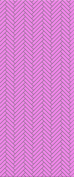 Pink Single Herringbone Tile Acrylic Shower Panel 2440mm x 1220mm ( 3mm Thick) - CladdTech