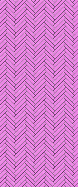Pink Single Herringbone Tile Acrylic Shower Panel 2440mm x 1220mm ( 3mm Thick) - CladdTech