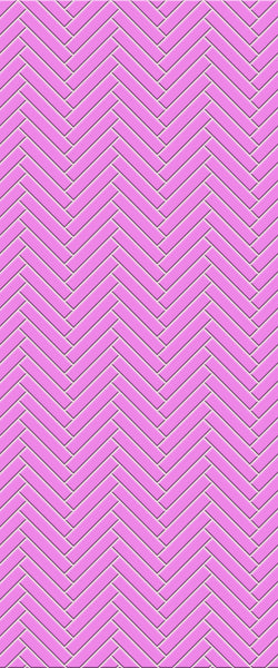 Pink Double Herringbone Tile Acrylic Shower Panel 2440mm x 1220mm ( 3mm Thick) - CladdTech