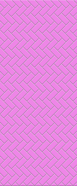 Pink Diagonal Herringbone Tile Acrylic Shower Panel 2440mm x 1220mm ( 3mm Thick) - CladdTech