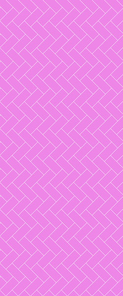 Pink Diagonal Herringbone Tile Acrylic Shower Panel 2440mm x 1220mm ( 3mm Thick) - CladdTech