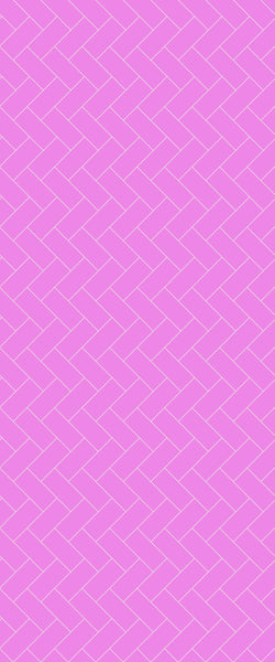 Pink Diagonal Herringbone Tile Acrylic Shower Panel 2440mm x 1220mm ( 3mm Thick) - CladdTech