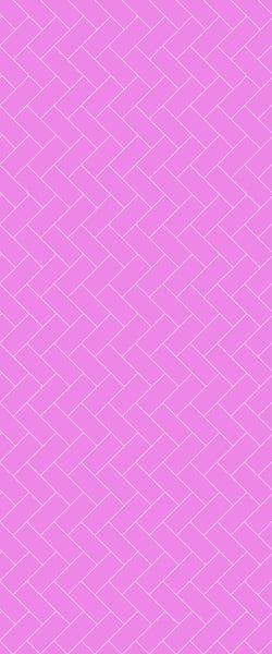 Pink Diagonal Herringbone Tile Acrylic Shower Panel 2440mm x 1220mm ( 3mm Thick) - CladdTech
