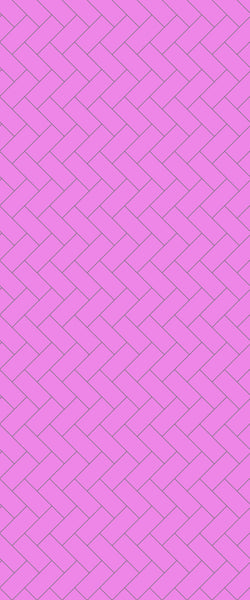 Pink Diagonal Herringbone Tile Acrylic Shower Panel 2440mm x 1220mm ( 3mm Thick) - CladdTech
