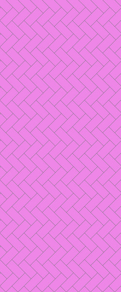 Pink Diagonal Herringbone Tile Acrylic Shower Panel 2440mm x 1220mm ( 3mm Thick) - CladdTech