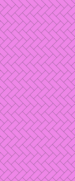 Pink Diagonal Herringbone Tile Acrylic Shower Panel 2440mm x 1220mm ( 3mm Thick) - CladdTech